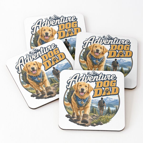 Item preview, Adventure Hiking Golden Retriever Dog Dad Kawaii T-Shirt designed and sold by Ashley critters.