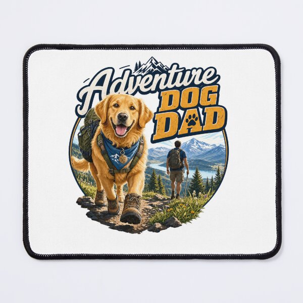 Item preview, Adventure Hiking Golden Retriever Dog Dad Kawaii T-Shirt designed and sold by Ashley critters.