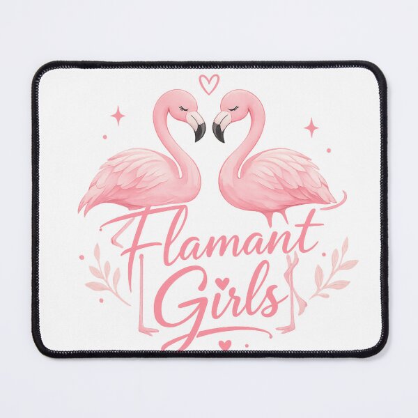 Item preview, Flamingo Girls – Romantic Pink Flamingo Duo designed and sold by KM Design.
