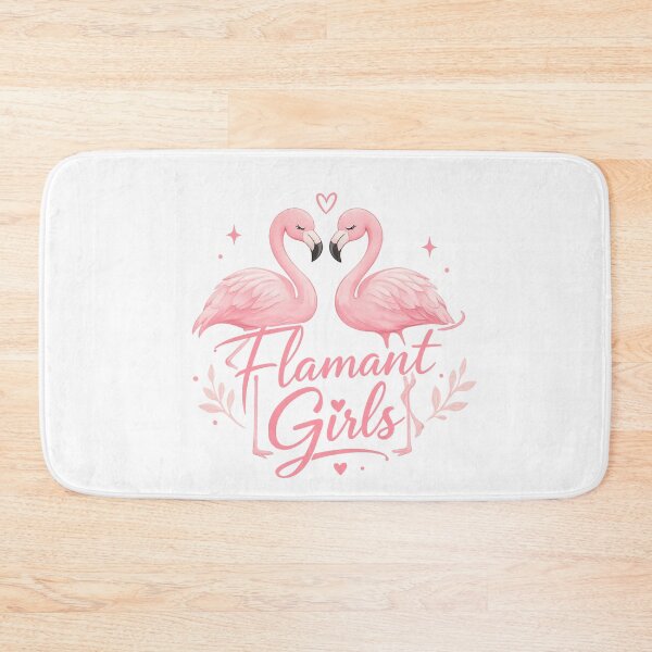 Item preview, Flamingo Girls – Romantic Pink Flamingo Duo designed and sold by KM Design.