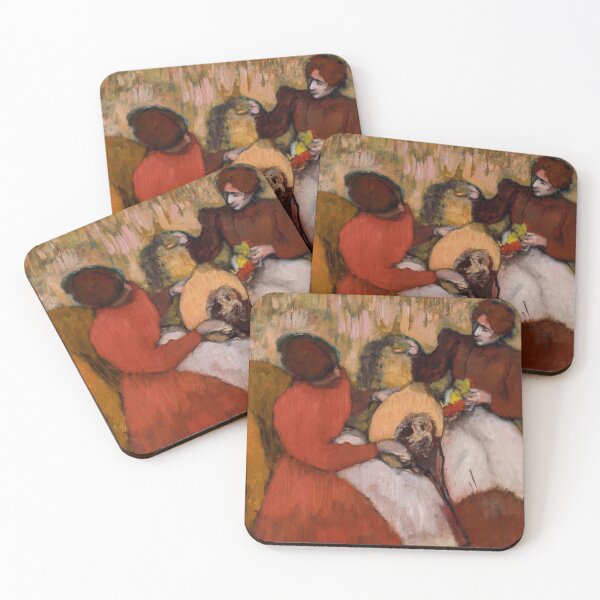 Item preview, Women Arranging Flowers in Red designed and sold by artofuniverse.