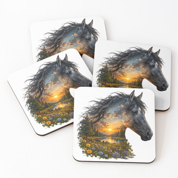 Item preview, Horse Portrait – Summer Landscape designed and sold by OTSC.
