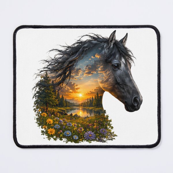 Item preview, Horse Portrait – Summer Landscape designed and sold by OTSC.