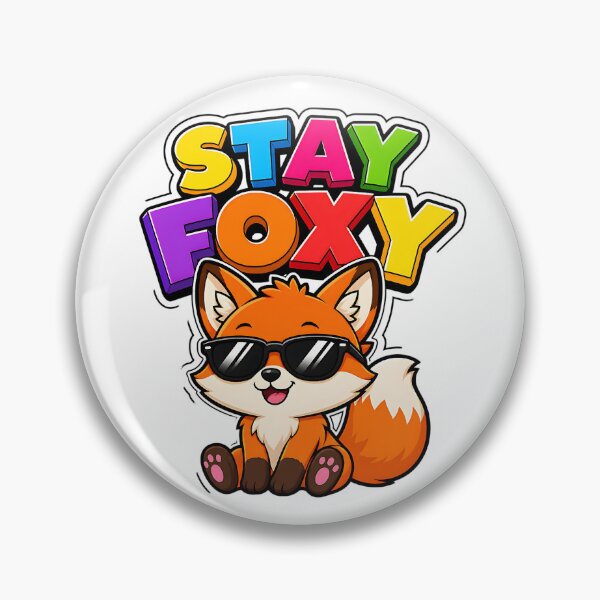 Item preview, Stay Foxy Cool Fox with Sunglasses Kawaii designed and sold by BoosterShop.