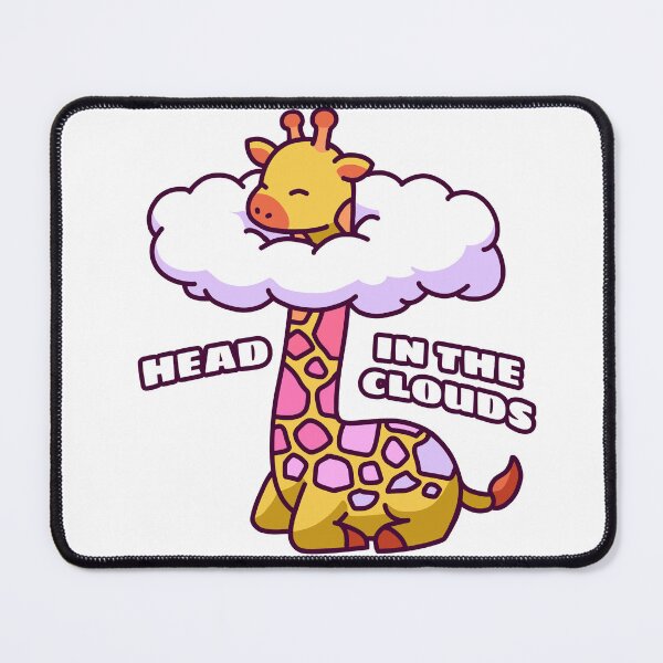 Item preview, Giraffe With Its Head In The Clouds – Cute Kawaii-Inspired Design designed and sold by dittoon.