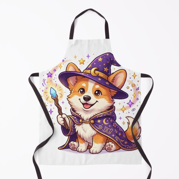 Item preview, Cute Corgi Wizard Magic Shirt, Funny Corgi Sorcerer Wand Tee, Magical Corgi Gift for Fantasy and Dog Lovers designed and sold by Wearable Canvas...