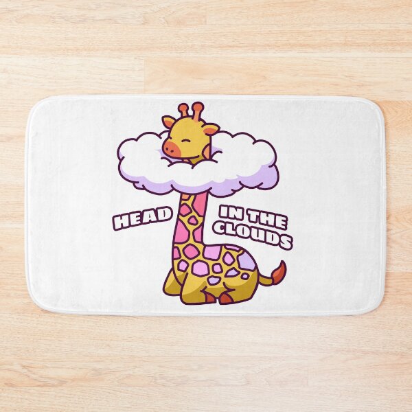 Item preview, Giraffe With Its Head In The Clouds – Cute Kawaii-Inspired Design designed and sold by dittoon.