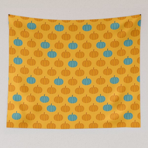 Item preview, Teal And Orange Pumpkins designed and sold by Kusaka.art.