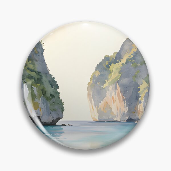 Item preview, Maya Bay Thailand  Travel Poster Tropical Beach Wall Art designed and sold by Spirit of Siam.