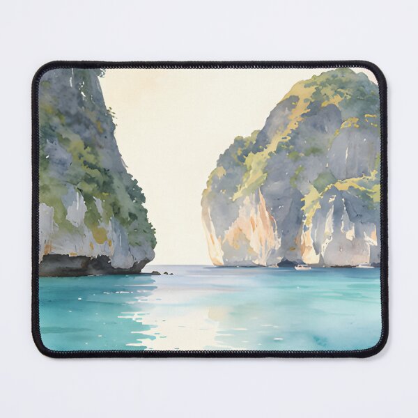 Item preview, Maya Bay Thailand  Travel Poster Tropical Beach Wall Art designed and sold by Spirit of Siam.