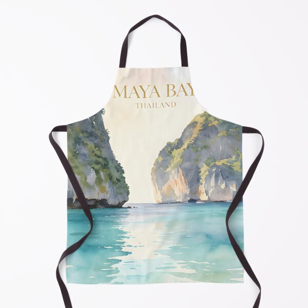 Artikelvorschau, Maya Bay Thailand Reiseposter Tropische Strandwandkunst entworfen und verkauft von Spirit of Siam.