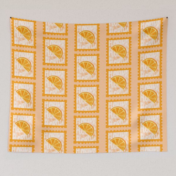 Item preview, Florida Orange Stamp | Watercolor designed and sold by CozyTideClub.