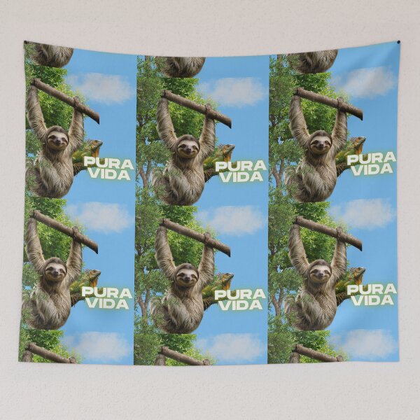 Item preview, Pura Vida Costa Rica Sloth designed and sold by A touch of creativity.