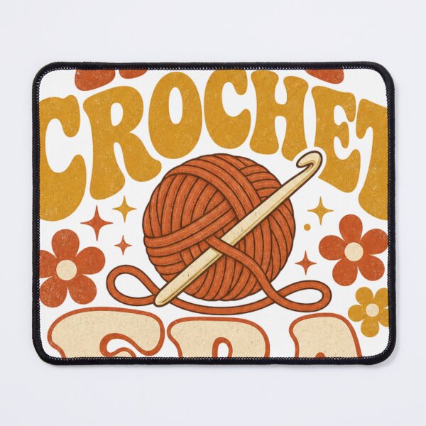Item preview, In My Crochet Era Retro Crochet Saying designed and sold by BoosterShop.