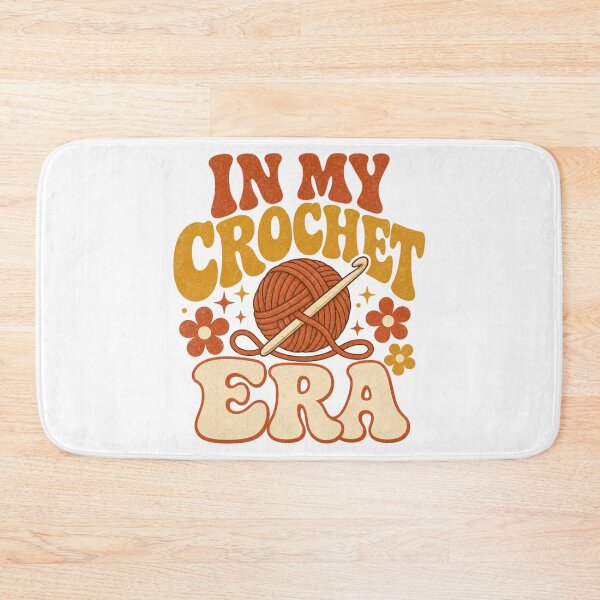 Item preview, In My Crochet Era Retro Crochet Saying designed and sold by BoosterShop.