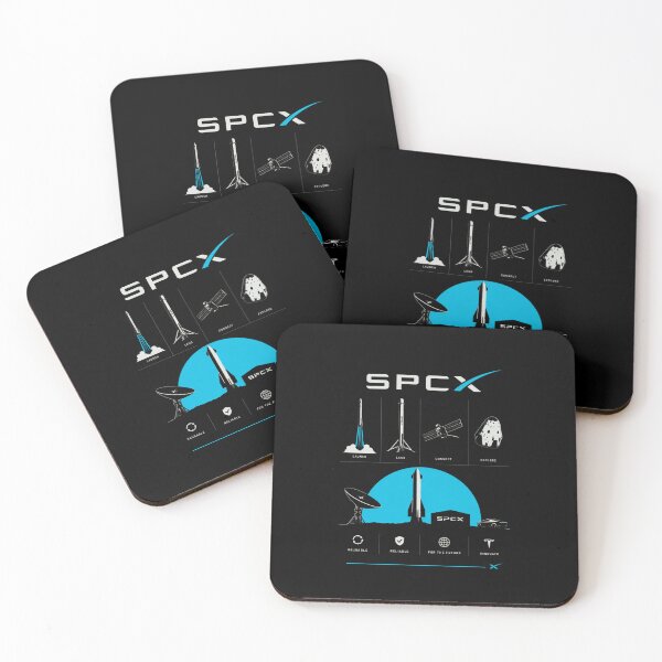 Aperçu de l'œuvre Design de fusée pour investisseurs avec le symbole boursier SpaceX SPCX | Cadeau sur le marché boursier spatial créée et vendue par TEEJAMBOREE.