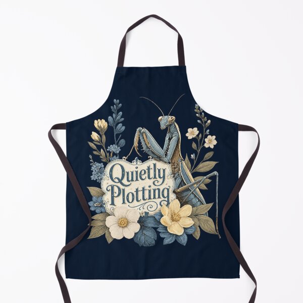 Item preview, Quietly Plotting Floral Praying Mantis designed and sold by Weirdwildco69.
