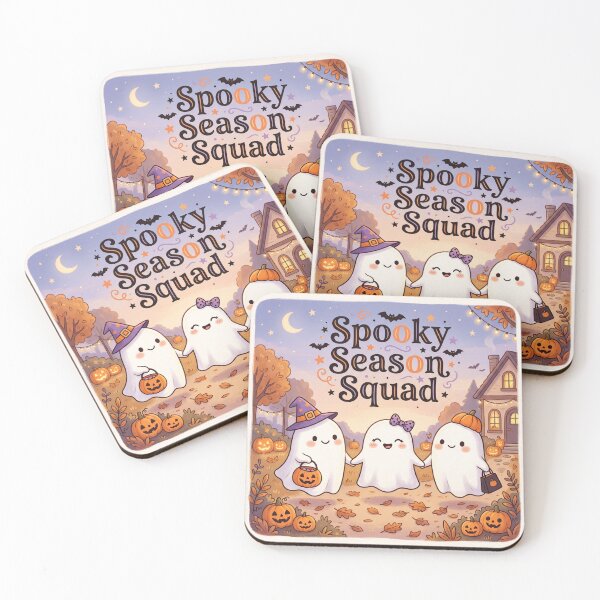 Item preview, Spooky Season Squad Shirt | Cute Ghost Halloween Friends Graphic Tee designed and sold by DmaarGroup.