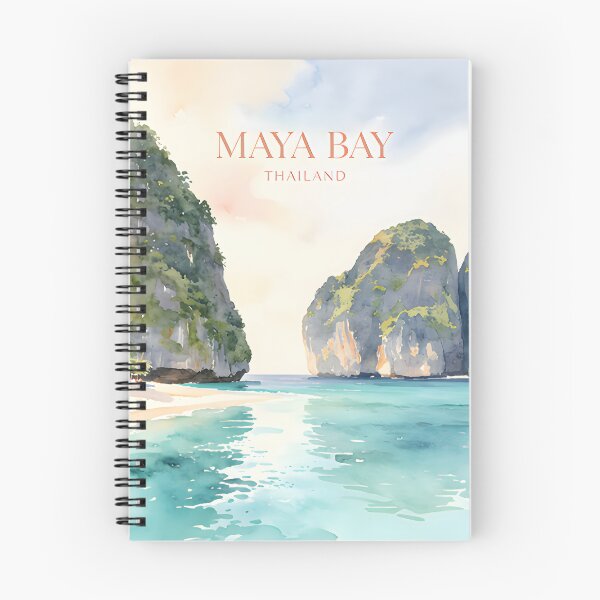 Item preview, Maya Bay Thailand Travel Poster Tropical Beach Wall Art designed and sold by Spirit of Siam.