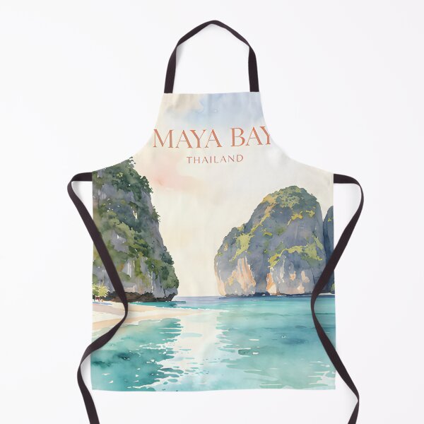 Item preview, Maya Bay Thailand Travel Poster Tropical Beach Wall Art designed and sold by Spirit of Siam.