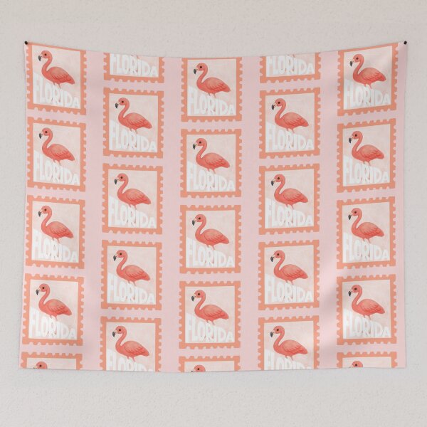 Item preview, Florida Flamingo Stamp designed and sold by CozyTideClub.