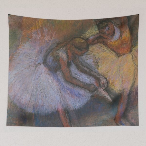 Item preview, Two Resting Ballet Dancers in Pastel designed and sold by artofuniverse.