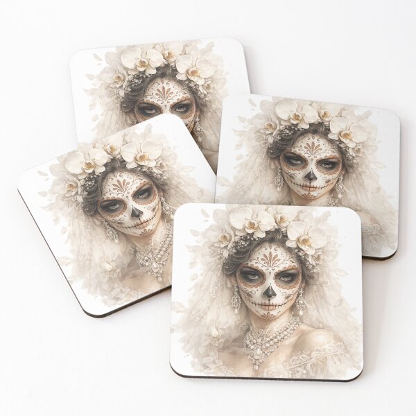 Item preview, White Orchid Empress / La Catrina Collection designed and sold by ValentynaTyshenkoArt.