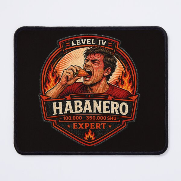 Item preview, Habanero Heat Level Badge – Level IV Expert | Spicy Pepper Challenge Design designed and sold by Tadeusz1.