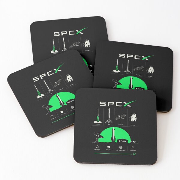 Aperçu de l'œuvre Design de fusée pour investisseurs avec le symbole boursier SpaceX SPCX | Cadeau sur le marché boursier spatial créée et vendue par TEEJAMBOREE.