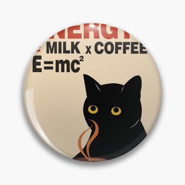 Item preview, Energy: Milk x Coffee Squared Cat | ENERGY = MILK x COFFEE²  Cat designed and sold by PurrfectHome.