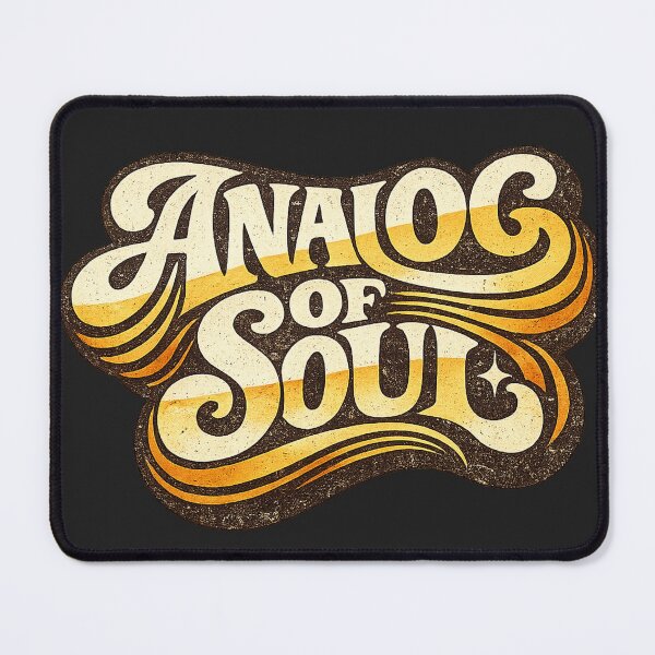 Item preview, Analog Soul - Retro Vinyl Collector Typography designed and sold by JustResultsCo.