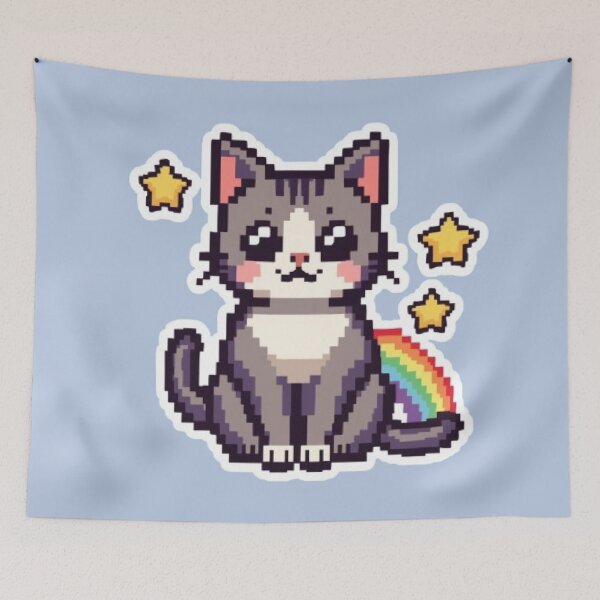 Item preview, Pixel Paws Retro Gaming Sticker designed and sold by Stylestickers55.