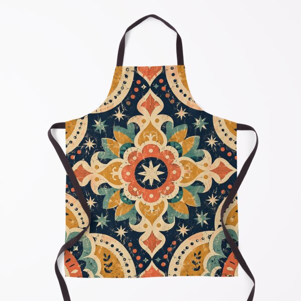Aperçu de l'œuvre Grunge Retro Mandala Seamless Pattern créée et vendue par vladvin.