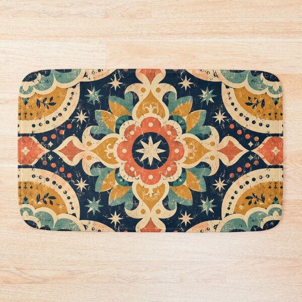 Item preview, Grunge Retro Mandala Seamless Pattern designed and sold by vladvin.