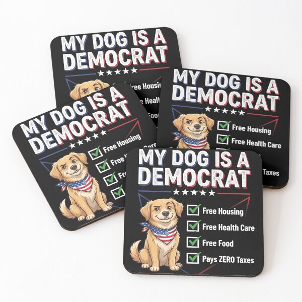 Item preview, My Dog is A Democrat Free Housing designed and sold by CallDesign.