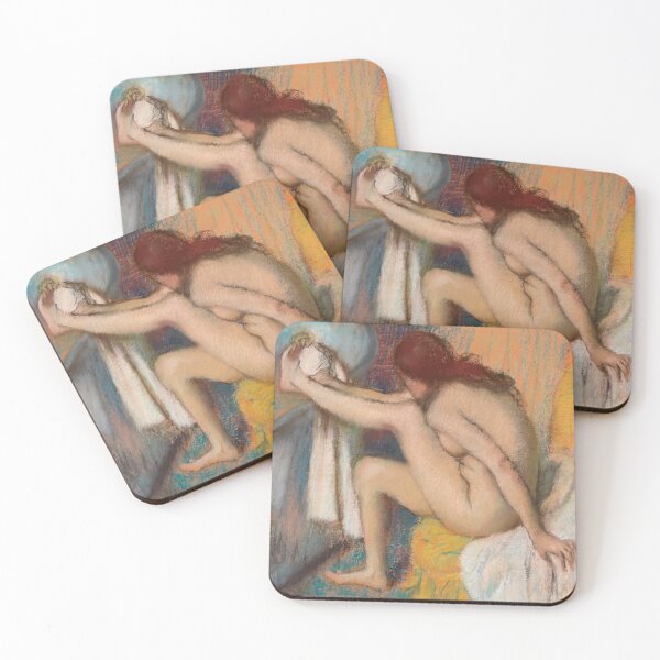 Item preview, Mujer desnuda sentada secándose el pie designed and sold by artofuniverse.