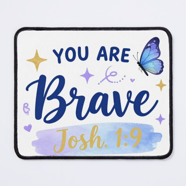Item preview, You Are Brave Christian Design - Joshua 1:9 Bible Verse Encouragement designed and sold by For His  Glory.