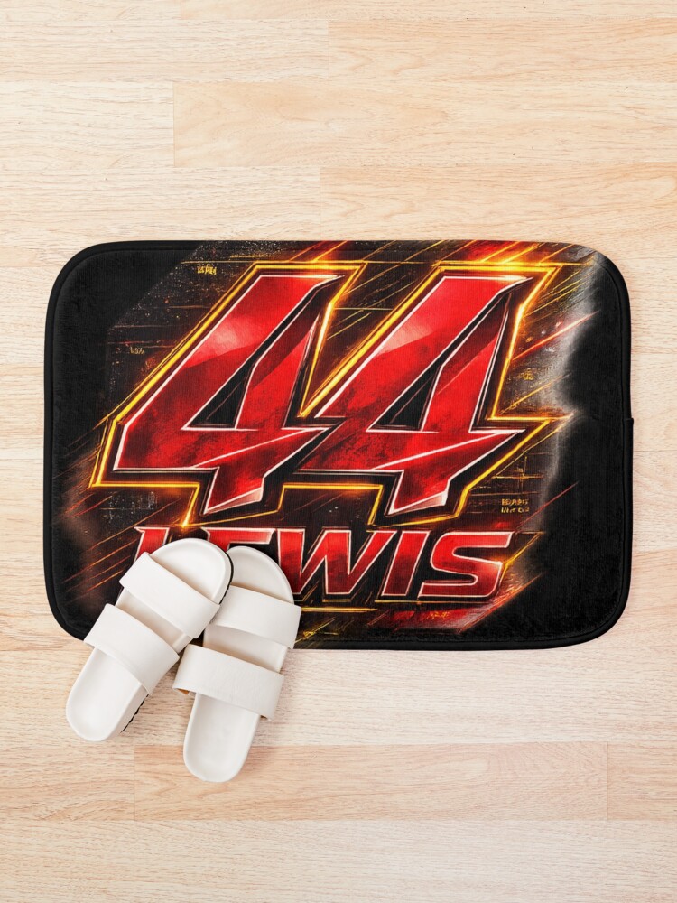 Thumbnail 1 of 6, Bath Mat, Lewis designed and sold by FormulaRace.