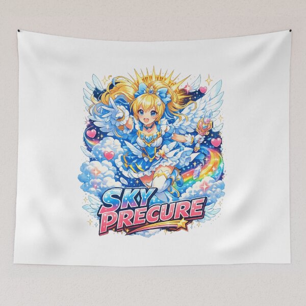 Item preview, Sky Precure Fantasy Anime Heroine Cute Magical Sky Art designed and sold by Mukesh Saxena.