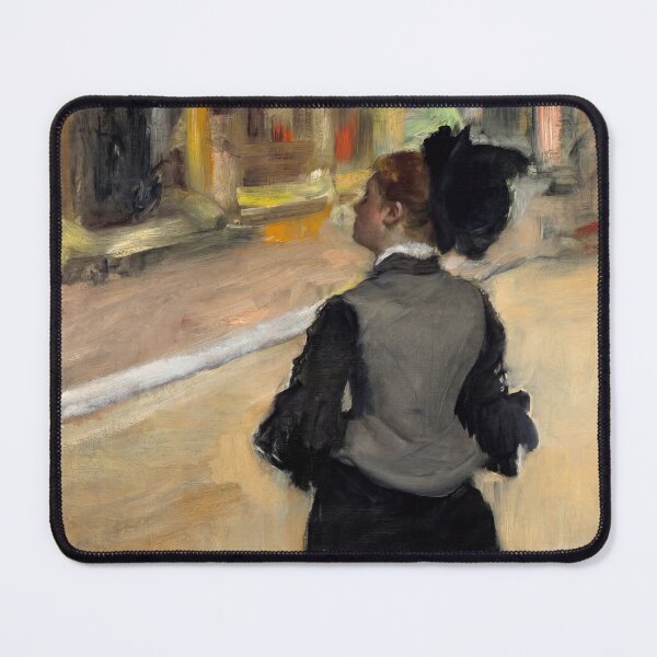 Item preview, Woman Viewing in a Gallery designed and sold by artofuniverse.