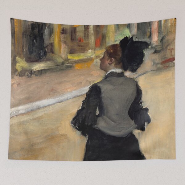 Item preview, Woman Viewing in a Gallery designed and sold by artofuniverse.