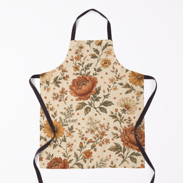 Item preview, Vintage Autumn Floral & Polka Dot Pattern designed and sold by MoodLay.