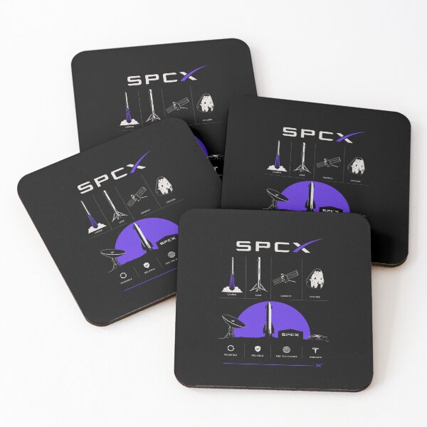 Aperçu de l'œuvre Design de fusée pour investisseurs avec le symbole boursier SpaceX SPCX | Cadeau sur le marché boursier spatial créée et vendue par TEEJAMBOREE.