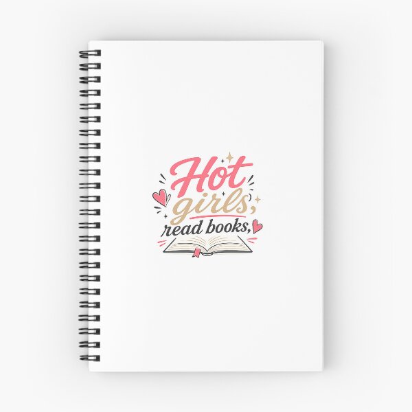 Item preview, Hot Girls Read Books Sticker - Cute Booktok Slogan Typographic Art designed and sold by Expats Studio.