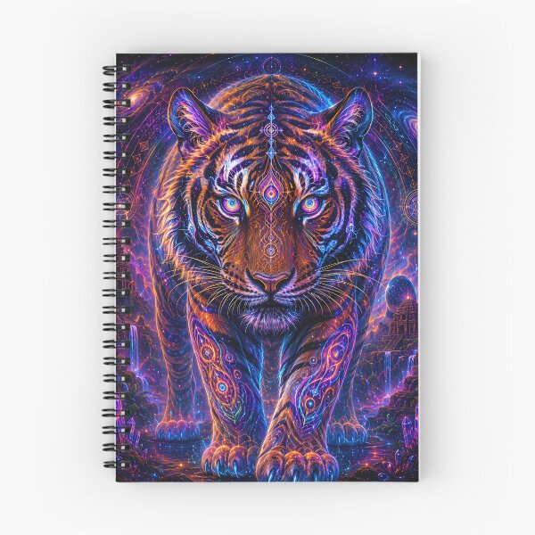 Item preview, Psy Tiger Spirit – Neon Tribal Beast 3 designed and sold by RH Design Lab.