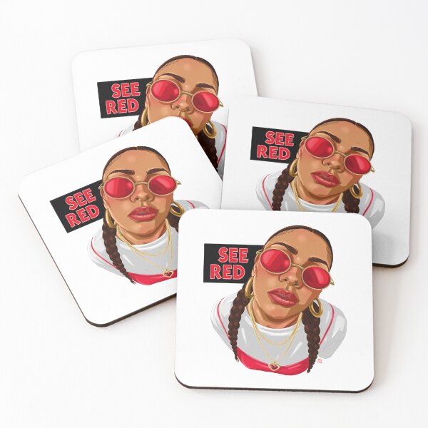 Item preview, girl with braids and red glasses designed and sold by MISHA-illu.