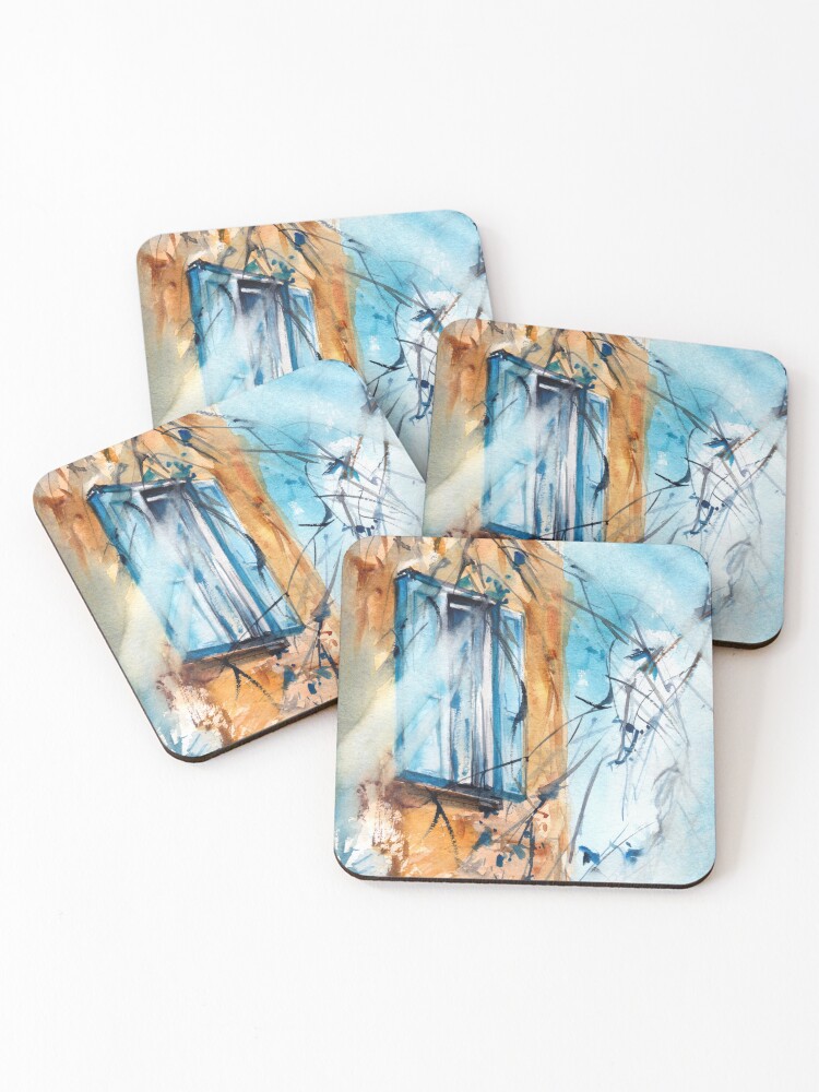 Thumbnail 1 of 5, Coasters (Set of 4), Frozen Window designed and sold by CanotStop.