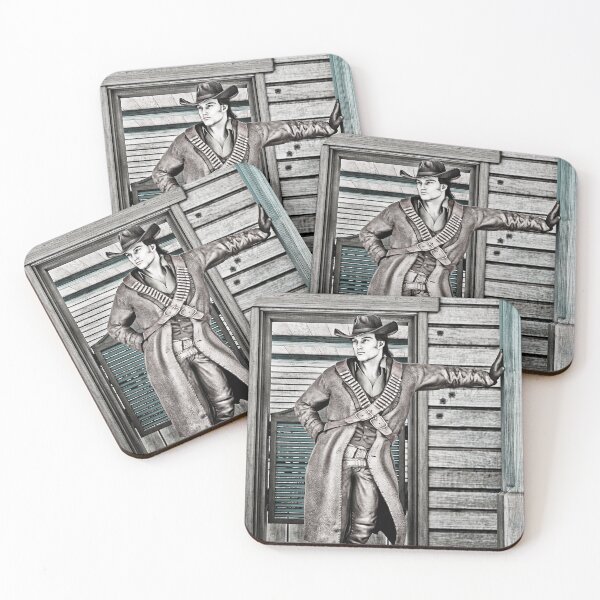 Item preview, Vintage Western Cowboy Portrait Art designed and sold by Vac1.