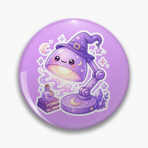 Item preview, Magical Witch Desk Lamp Sticker designed and sold by Christiana-Art.