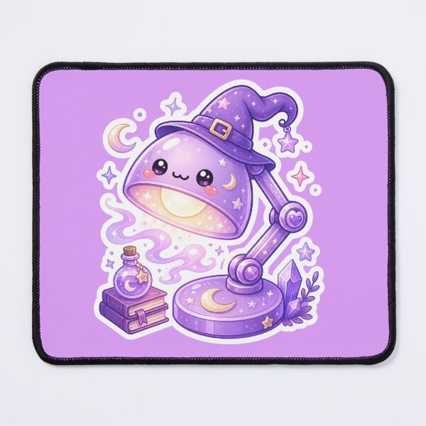 Item preview, Magical Witch Desk Lamp Sticker designed and sold by Christiana-Art.